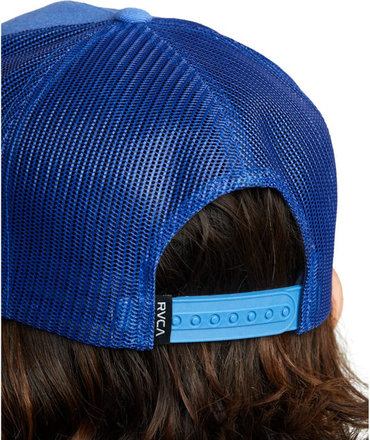 RVCA Men's VA All The Way Trucker Hat - color: Ash Blue