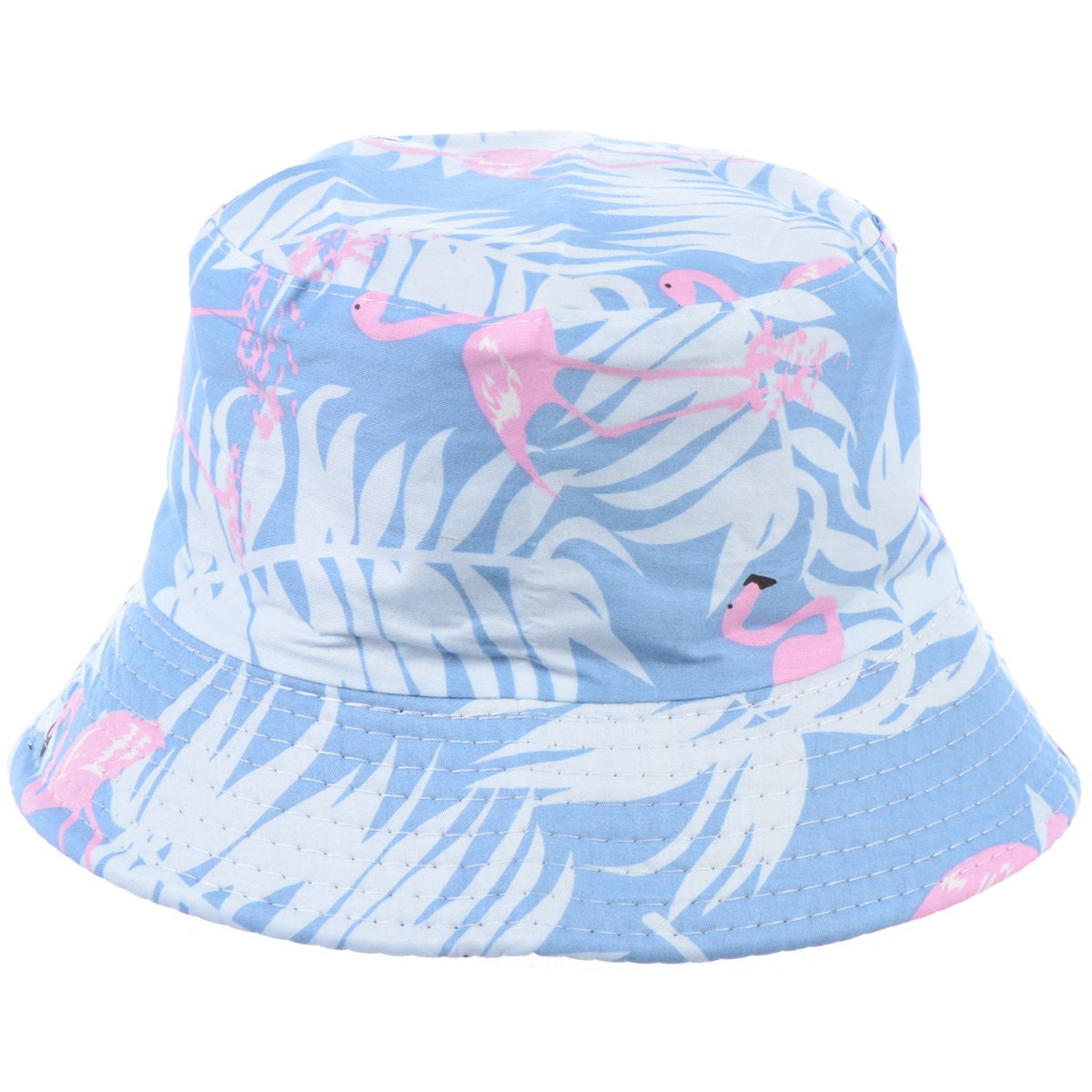 BYOS Unisex Trendy Reversible Lightweight Printed Bucket Hat Packable Outdoor - color: Hawaii Yellow