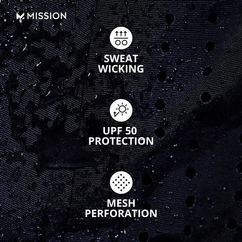 MISSION Cooling Vented Performance Hat Unisex Cap for Workouts, Golf & Running, Sweat & Water Activated Technology - color: Alloy Heather
