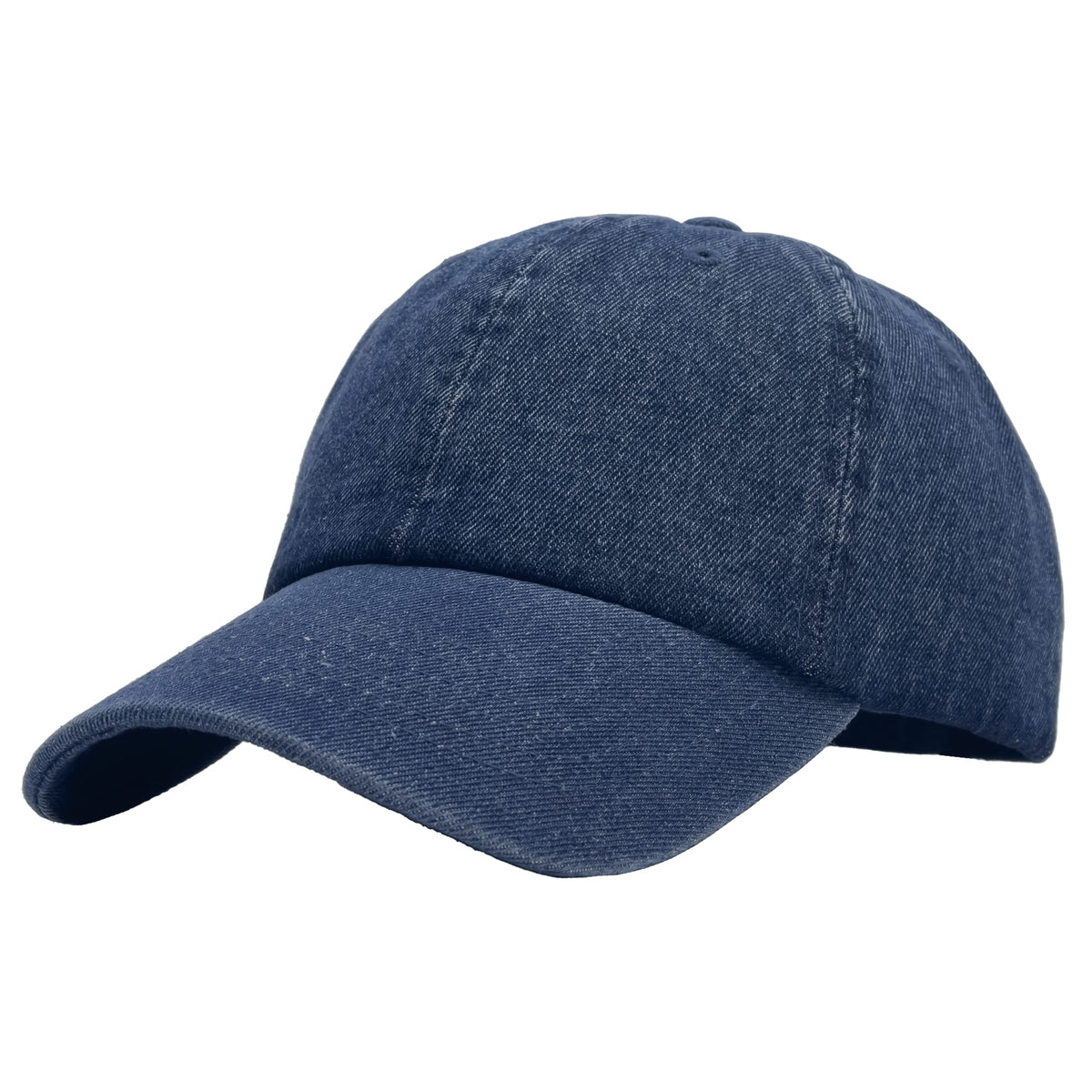 Utmost Unisex Classic Low Profile Cotton Baseball Cap Plain Blank Camoflauge Soft Unconstructed Adjustable Size Dad Hat - color: Denim Dark Blue
