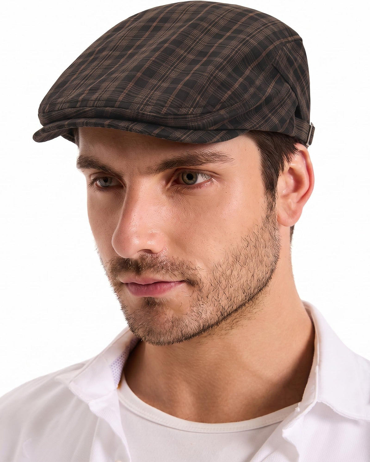 ZLYC Men Summer Flat Cap Scally Ivy Gatsby Newsboy Beret Driver Hat - color: Plain Navy