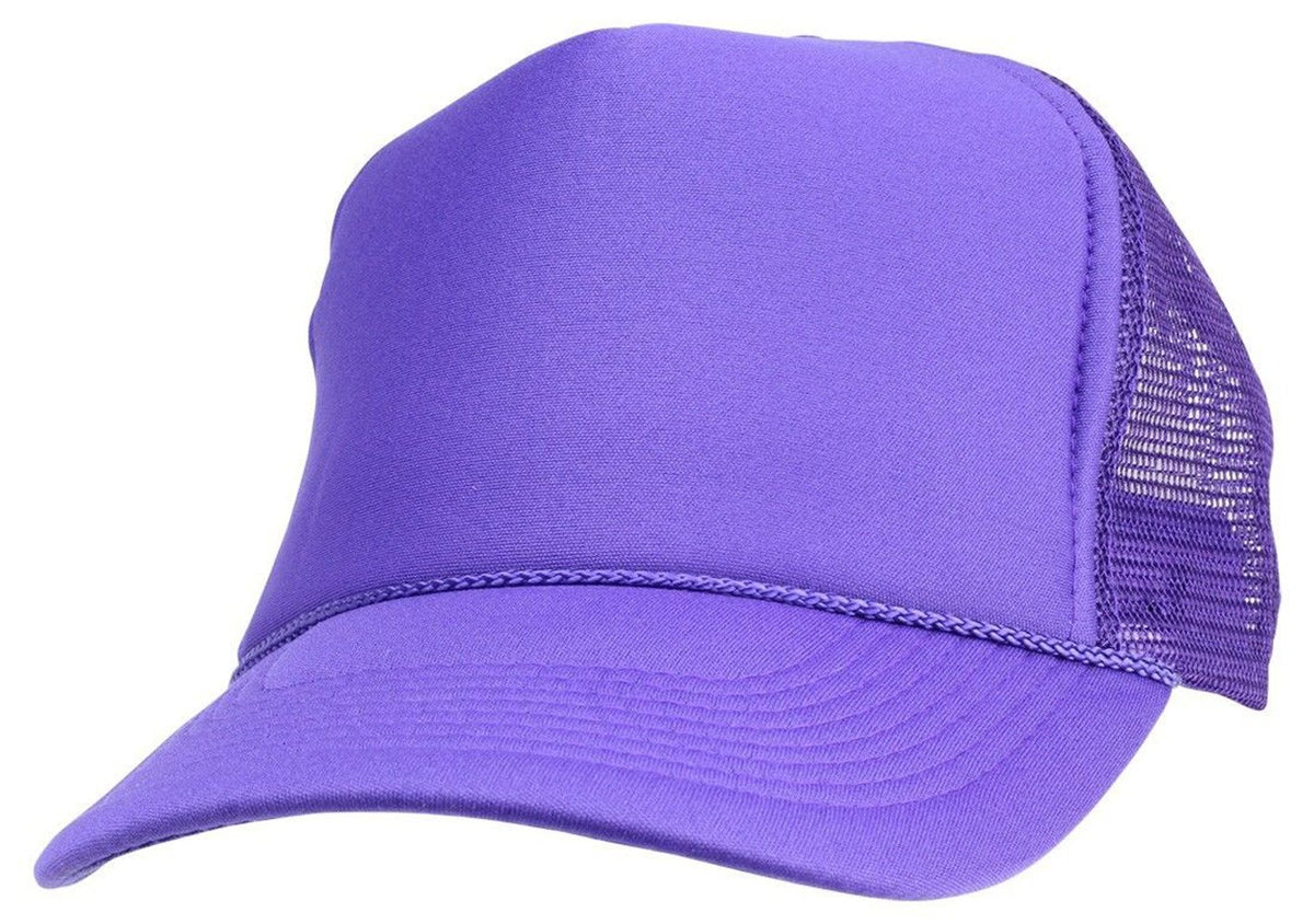 2 Packs Baseball Caps Blank Trucker Hats Summer Mesh Cap (2 FOR Price of 1) - color: White